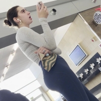 Blue leggings