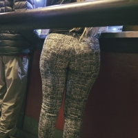 Blonde ordering food