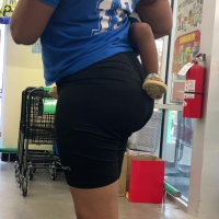 Ebony spandex milf