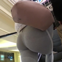 Mall babe in grey