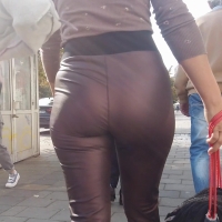 Leather blonde