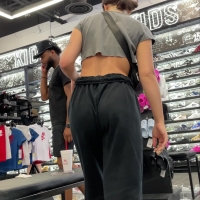 Shoe store babe