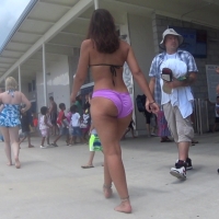 Purple bikini bubble