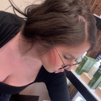 Nerd with big tits