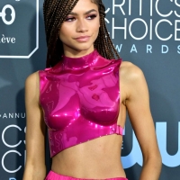 Zendaya in sexy ass pink outfit