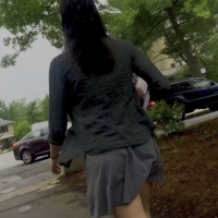 College girls in skirts
