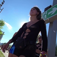 See through spandex