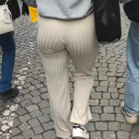 White flared babe