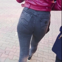 Tight jeans girl