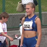 Sexy track girl competition