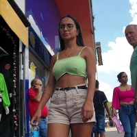Nerdy Brazilian hottie