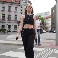 Braless cutie