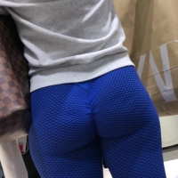 Bright blue booty