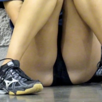Teen crotch in shorts