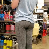 Teen grey leggings booty