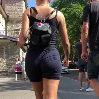 Biker shorts hottie