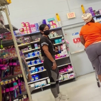 Gym babe at Walmart