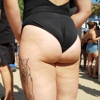 Swimsuit booty