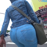 Ebony ass and vpl