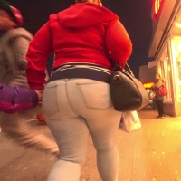 Thick jeans milf