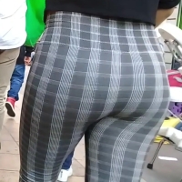 Patterned Latina booty