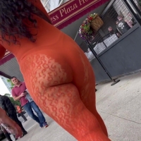 Delicious ass in orange