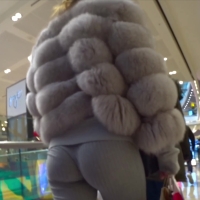 Slim furry chick