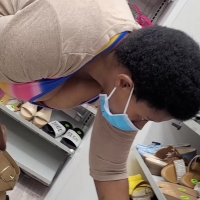 Clueless ebony lady