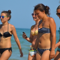 Foursome on the beach