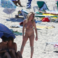 Bunch of nude beach ladies