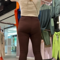 Brown leggings beauty