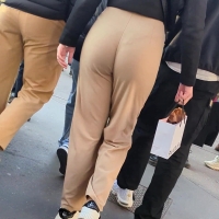 Beige pants beauty
