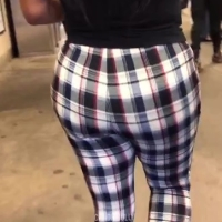 Checkered pants ebony