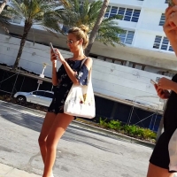 Cutie in blue romper
