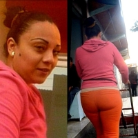 Latina milf in orange