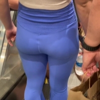 Blue flared hottie
