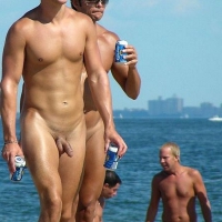 ordnael123 - Nude men at the beach - 0116semi-hard-cock.jpg