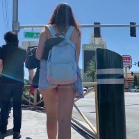 Accidentally showing cheeks
