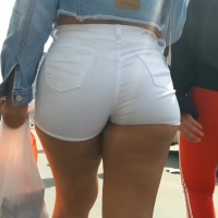 Phat ass in white