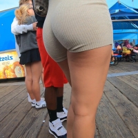 Ribbed shorts hottie (part 1)