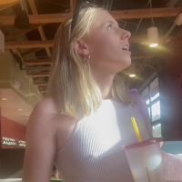 Blonde with hard nips