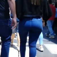 Blue jeans booty