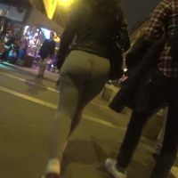 Grey bubble at night