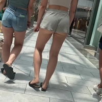 Cheeky mall girl