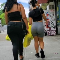 Big booty in grey