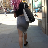 Pink haired babe