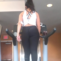Treadmill brunette
