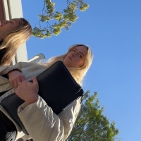 Busted by blonde cutie
