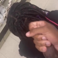 Cum on her head