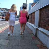 Two babes in skirts